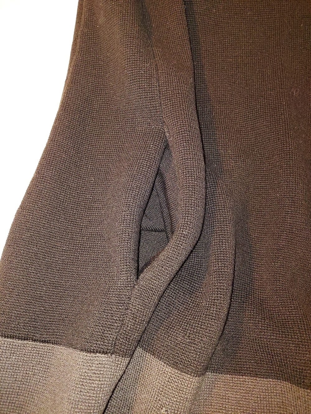 Eileen Fisher Colorblock Long Kimono Cardigan Silk Blend Gray Black - Picture 8 of 9